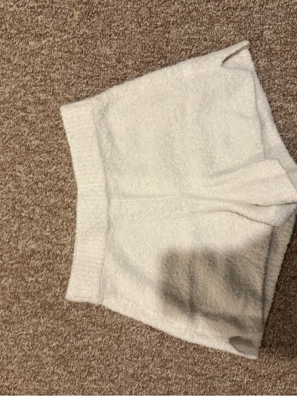 Ambercrombie Cozy Cream Knit Lounge Shorts